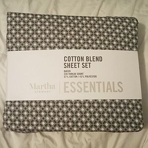 Queen Cotton Blend Sheet Set